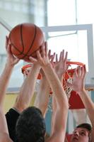 spelen basketbal visie foto