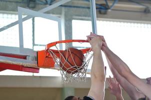 spelen basketbal visie foto