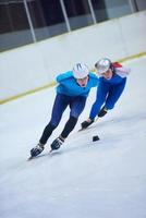 snelheid het schaatsen visie foto