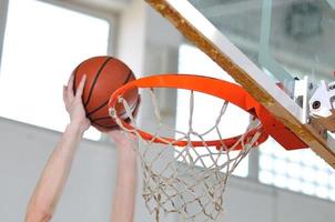 spelen basketbal visie foto