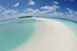 tropisch strand visie foto