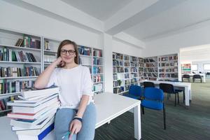 bibliotheek studie concept foto