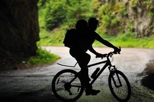 rijden een motorcross fiets foto