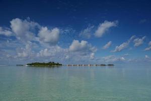 tropisch strand visie foto