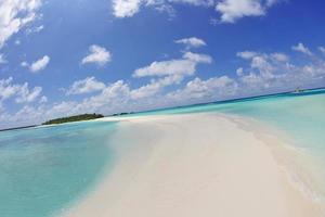 tropisch strand visie foto