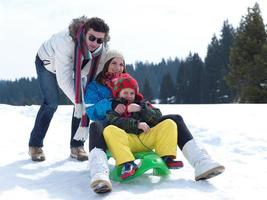 winter familie visie foto