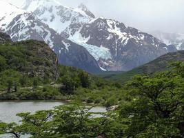 monteren fitz roy Bij los gletsjers nationaal park, Argentinië, Patagonië foto