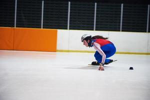 snelheid het schaatsen visie foto