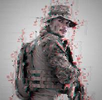 soldaat glitch visie foto