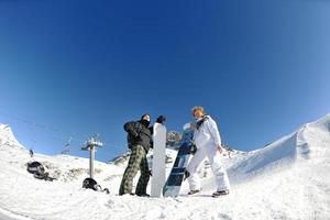 vreugde van winter seizoen foto