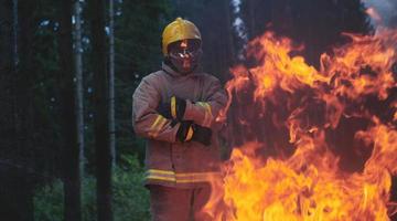 brandweerman portret visie foto