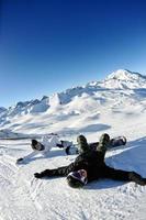 vreugde van winter seizoen foto