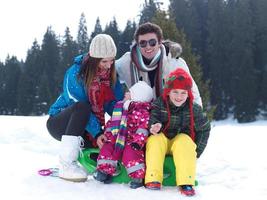 winter familie visie foto