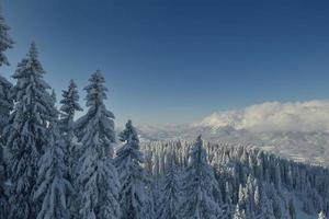 berg winterlandschap foto