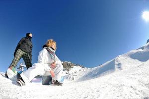 vreugde van winter seizoen foto