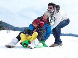 winter familie visie foto