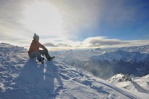 skiën op nu in het winterseizoen foto