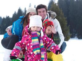 winter familie visie foto