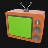 3d geven illustratie TV foto