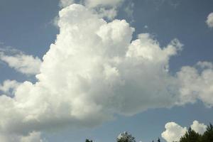 zomer wolken. hemels landschap. luchtmassa's. fris weer. foto