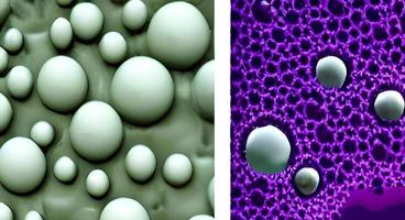 coronavirus 2019-ncov roman coronavirus concept. microscoop virus dichtbij omhoog. weergave. foto