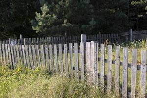 houten hek voor veiligheid foto