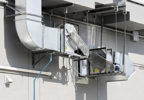 industrieel lucht conditioning en ventilatie systeem foto