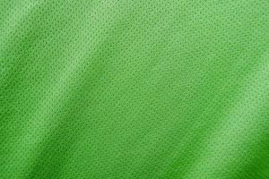 groene sportkleding stof jersey textuur foto