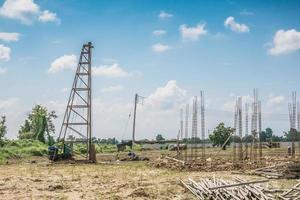 heimachine op bouwplaats foto