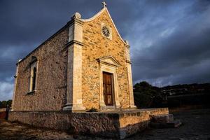 de Grieks orthodox kerk Aan de eiland van Kreta foto