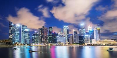 singapore stadsgezicht nacht uitzicht
