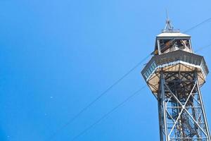 haven veel antenne tram in Barcelona foto