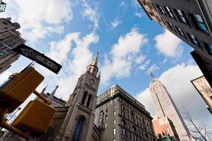 wolkenkrabbers in New York foto