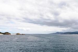 visie van atlantic oceaan van cies eilanden, Spanje foto