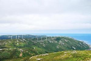 wind macht boerderij Aan kaap vilaan, Galicië, Spanje foto