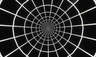 plein patroon, wit en zwart, schaakbord stijl, gedraaid tot een cirkel Bij de centrum. Leuk vinden een spin web. optisch illusie patroon verandering van plein naar cirkel, gebruik net zo achtergrond of behang. foto