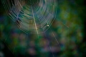 spin web over- groen foto