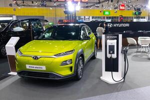 Bangkok, Thailand - oktober 17, 2019 hyundai kona elektrisch in Bangkok Internationale motor tonen 2019 foto