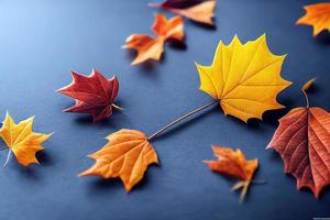 herfst nog steeds leven - pompoenen, herfst bladeren en physalis foto