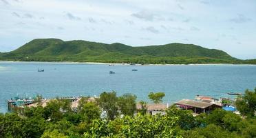 hoog hoek visie van de zee Daar zijn gemeenschappen hieronder te. Thailand foto