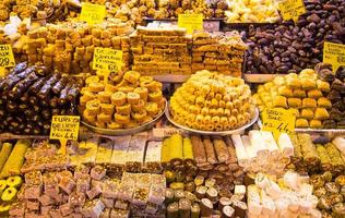 Turks snoepgoed in Istanbul foto