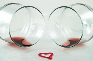 twee van wijnglas foto