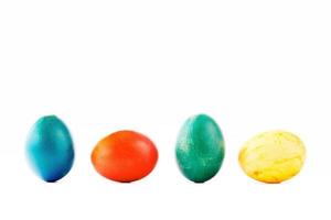 kleuren van Pasen eieren foto