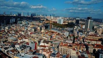 stadsgezicht Istanbul, kalkoen. foto van de vogelperspectief visie