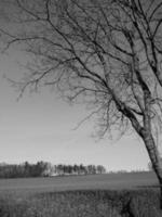 Westfaalse landschap in de buurt billerbeck foto