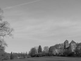 Westfaalse landschap in de buurt billerbeck foto