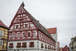 nordlingen, duitsland, 2014. oud betimmerd huis in nordlingen foto