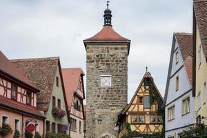 rottend, duitsland, 2014. oud gebouwen in Rothenburg foto