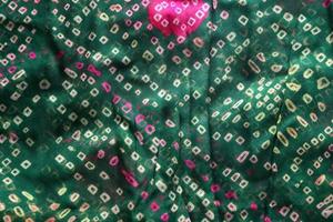 Indiase bandhej saree doek stof textuur
