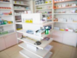 apotheek op te slaan met vervagen geneesmiddelen geregeld Aan schappen foto